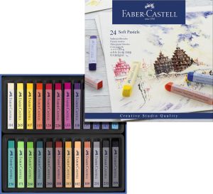 Pastels Tendres Faber-Castell - boîte de 24