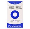 tui de 100 Fiches Bristol Exacompta - 75x125mm - blanc uni