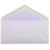 20 Enveloppes Lalo - 110x220 mm - Toile Impériale doublées gommées - blanc