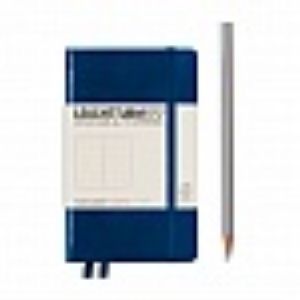 Carnet Leuchtturm rigide - 9x15cm - Bleu Marine - Pointillés