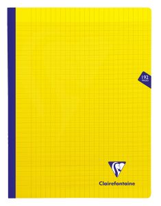 Cahier Clairefontaine Mimesys - 24x32 cm - 192 pages - Séyès - jaune