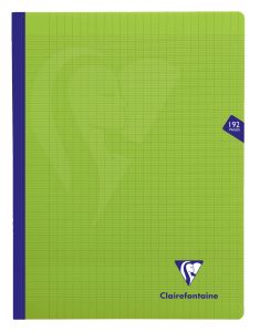 Cahier Clairefontaine Mimesys - 24x32 cm - 192 pages - Séyès - vert