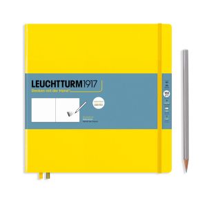 Carnet de Croquis Leuchtturm - Carré 22,5x22,5 cm - jaune citron