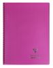 Cahier Clairefontaine Koverbook - A4 - 160 pages  Sys - rose