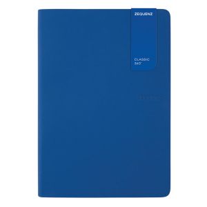 Carnet Zequenz Oberthur - A5 14,8x21 cm - bleu royal - ligné