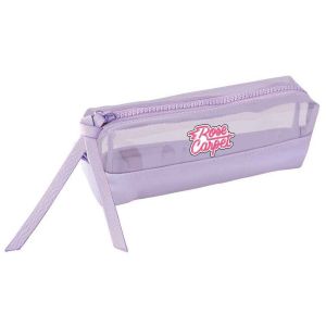 Trousse Scolaire ronde Rose Carpet - violet