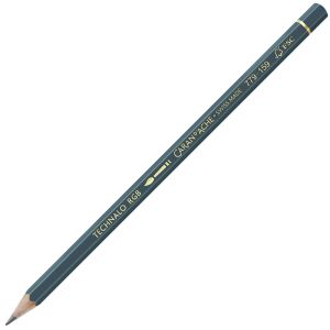 Crayon Graphite Aquarellable Technalo Caran d'Ache - graphite bleu