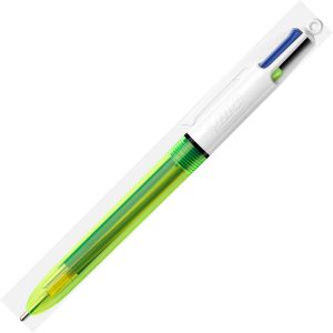 Stylo 4 Couleurs Bic fluo