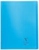 Cahier Clairefontaine Koverbook - 24x32 cm - 48 pages - Séyès - bleu