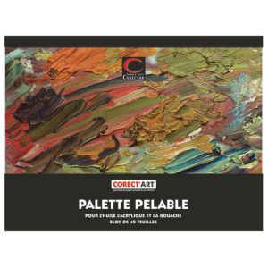 Palette de Peintre Pelable - 23x30,5 cm - 40 feuilles
