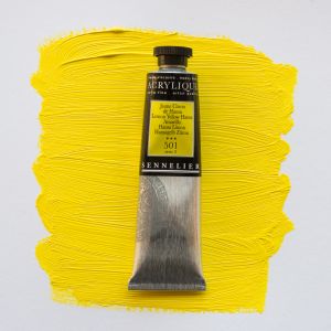 Peinture Acrylique Sennelier - extra-fine - 60ml - jaune citron de Hansa
