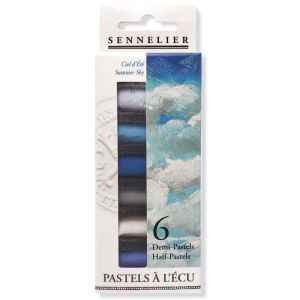 6 Demi-Pastels à l'Écu Sennelier - Ciel d'été