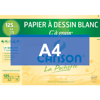 Papier dessin Canson, Clairefontaine, tous formats