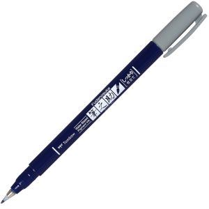 Feutre Tombow Fudenosuke - pointe dure - gris