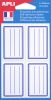 32 Étiquettes Scolaires Apli - bleues
