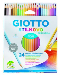 Étui de 24 Crayons de Couleur Aquarellables Giotto