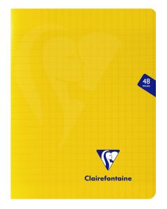 Cahier Clairefontaine Mimesys - 17x22 cm - 48 pages - Séyès - jaune