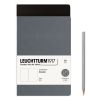 2 Carnets Jottbook Leuchtturm - 14,5x21 cm - Noir et Anthracite - pages blanches