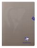 Cahier Clairefontaine Mimesys - 24x32 cm - 96 pages - petits carreaux - gris