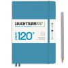 Carnet Leuchtturm Édition 120G rigide - 14,5x21cm - bleu nordique - ligné