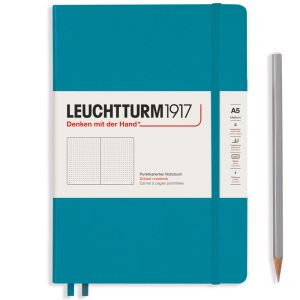 Carnet Leuchtturm rigide - 14,5x21cm - océan - pointillés