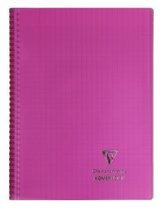 Cahier Clairefontaine Koverbook – 24x32 cm – 160 pages – Séyès - rose