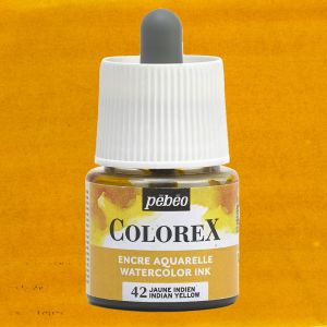 Flacon d'Encre Colorex Pébéo - 45ml - Jaune indien