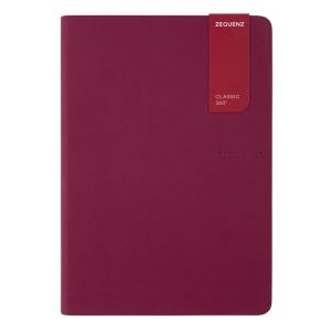 Carnet Zequenz Oberthur - A5 14,8x21 cm - prune - ligné