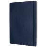 Carnet Moleskine Souple - 19x25 cm - Pages blanches - Bleu saphir