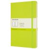 Carnet Moleskine Rigide - 13x21 cm - Pages blanches - Citron vert