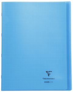 Cahier Clairefontaine Koverbook - 24x32 cm - 96 pages - petits carreaux – bleu