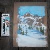 6 Demi-Pastels à l'Écu Sennelier - Montagne en hiver