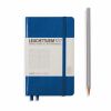 Carnet Leuchtturm rigide - 9x15cm - Bleu royal - Ligné