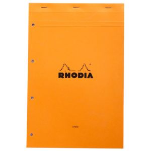 Bloc-Notes Rhodia n°20 - A4 - 80 feuilles perforées - ligné