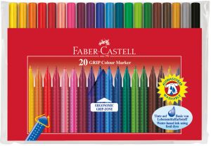 20 Feutres Faber-Castell grip colour marker