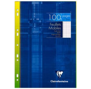 Feuilles Simples Clairefontaine - A4 - 100 pages - petits carreaux - blanc