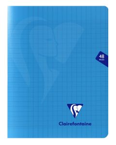 Cahier Clairefontaine Mimesys - 17x22 cm - 48 pages - Séyès - bleu