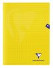 Cahier Clairefontaine Mimesys - 24x32 cm - 48 pages - petits carreaux - jaune