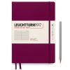 Carnet Leuchtturm Rigide - B5 17,8x25,4 cm - Port red - ligné