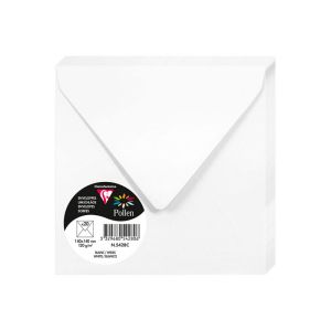 20 Enveloppes Pollen Clairefontaine - 140x140 mm - blanc