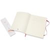 Carnet Moleskine Souple - 19x25 cm - Pages blanches - Rouge écarlate