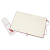 Carnet Moleskine Rigide - 19x25 cm - Pages blanches - Rouge écarlate