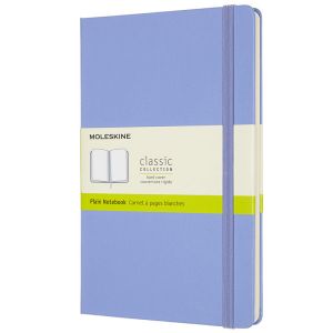 Carnet Moleskine Rigide - 13x21 cm - Pages blanches - Bleu ciel