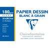 Pochette Papier Dessin Clairefontaine - A4 - 12 feuilles - 180g