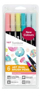 Feutres Tombow ABT double pointe - Couleurs Candy - Étui de 6