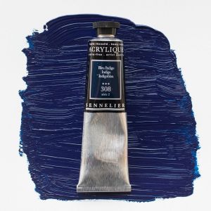 Peinture Acrylique Sennelier - extra-fine - 60ml - bleu indigo