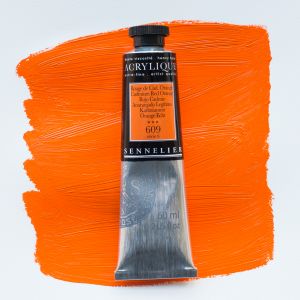 Peinture Acrylique Sennelier - extra-fine - 60ml - rouge de cadmium orange