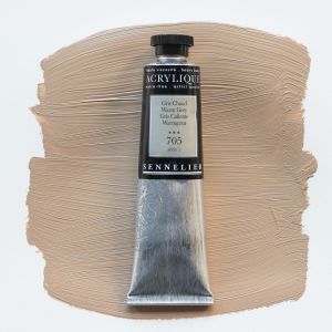 Peinture Acrylique Sennelier - extra-fine - 60ml - gris chaud