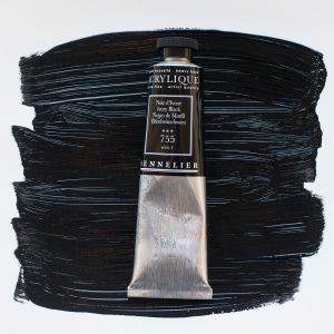Peinture Acrylique Sennelier - extra-fine - 60ml - noir d'ivoire