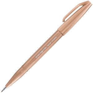 Feutre Pinceau Brush Sign Pen Pentel - brun